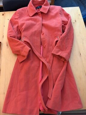 Gallery Coral Pink Trench Coat